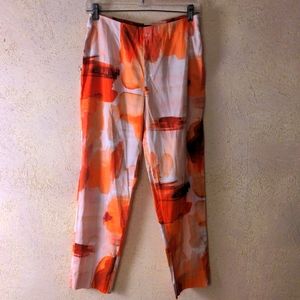 PIAZZA SEMPIONE Audrey Watercolor Print Pants